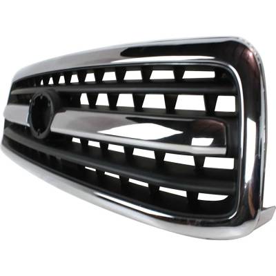 Rareelectrical - New Chrome Shell Grille Assembly Compatible With Toyota Tundra Sr5 6 Cyl 3.4L Tundra Limited 8 Cyl - Image 2