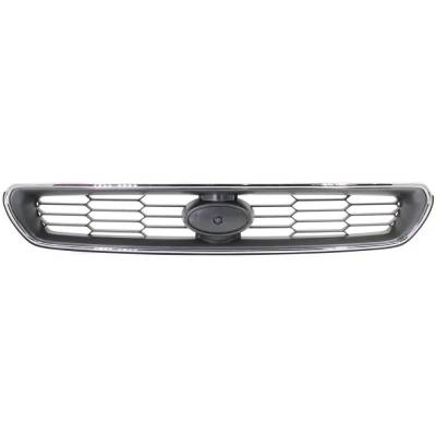 New Chrome Shell Grille Assembly Compatible With Subaru Legacy L Se 4 Cyl 2.5L Legacy Gt 4 Cyl 2.5L