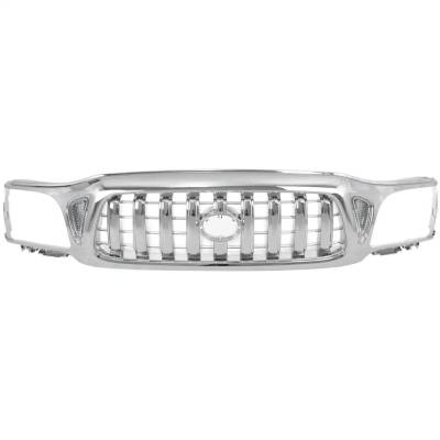 New Chrome Grille Assembly Compatible With Toyota Tacoma Dlx 6 Cyl 3.4L Tacoma Base 6 Cyl 3.4L