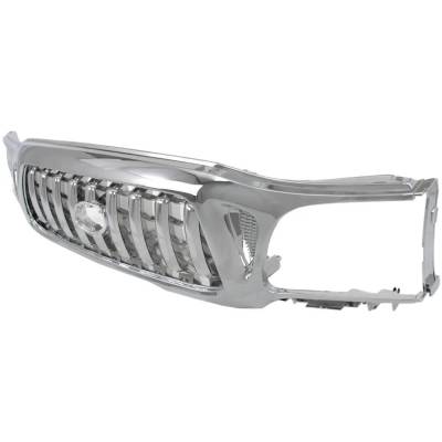 Rareelectrical - New Chrome Grille Assembly Compatible With Toyota Tacoma Dlx 6 Cyl 3.4L Tacoma Base 6 Cyl 3.4L - Image 2
