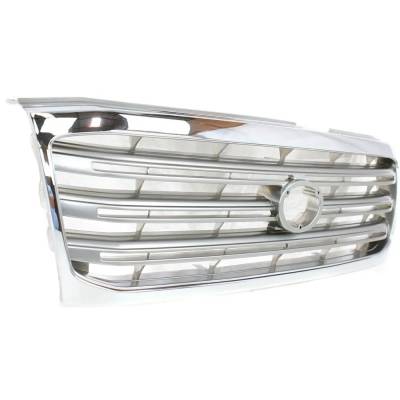 Rareelectrical - Chrome Shell Grille Assembly Compatible With Toyota Land Cruiser Base 8 Cyl 4.7L 2003-2005 To1200252 - Image 3