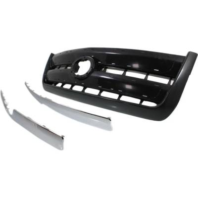 Rareelectrical - New Painted Black Grille Assembly Compatible With Toyota Tundra Sr5 8 Cyl 4.7L Tundra Sr5 6 Cyl 4.0L - Image 2