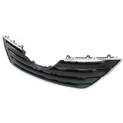 Rareelectrical - New Chrome Shell Grille Assembly Compatible With Toyota Camry Xle 6 Cyl 3.5L Camry Xle 4 Cyl 2.4L - Image 2