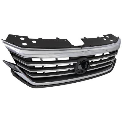 Rareelectrical - New Chrome Grille Assembly Compatible With Volkswagen Passat Se 4 Cyl 2.0L 2020 Production Date From - Image 2