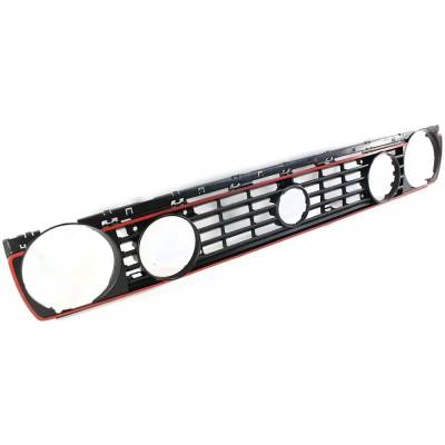 Rareelectrical - New Dual Headlight Grille Assembly Compatible With Volkswagen Golf Gti 16-Valve 4 Cyl 2.0L 1990-1992 - Image 3