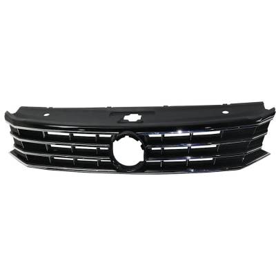 New Painted Black Grille Assembly Compatible With Volkswagen Passat Sel Premium 6 Cyl 3.6L Passat