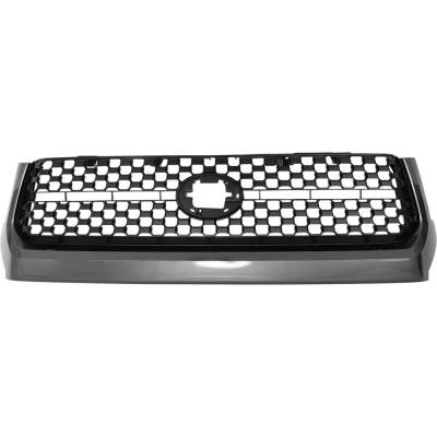 Rareelectrical - New Painted Black Grille Assembly Compatible With Toyota Tundra Trd Pro 8 Cyl 5.7L Tundra Trd - Image 2