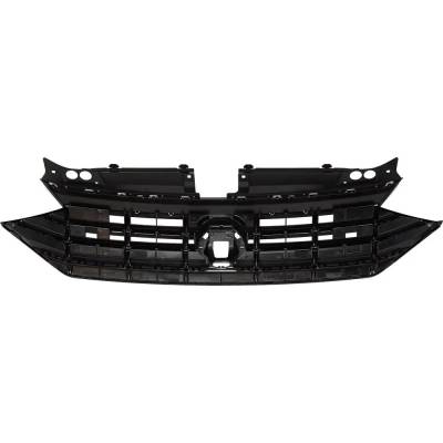 Rareelectrical - Textured Black Grille Assembly Compatible With Volkswagen Jetta R-Line 4 Cyl 1.4L 2019-2021 - Image 5