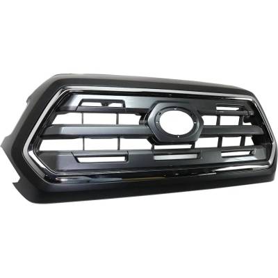 Rareelectrical - Chrome Shell Grille Assembly Compatible With Toyota Tacoma Limited 6 Cyl 3.5L 2016-2017 To1200409 - Image 2
