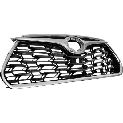 Rareelectrical - New Grille Assembly Compatible With Toyota Highlander Xle 6 Cyl 3.5L Highlander Xle 4 Cyl 2.4L - Image 3