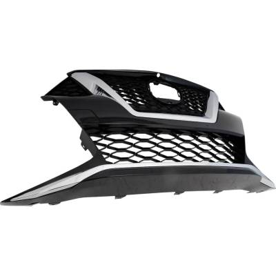 Rareelectrical - Painted Black Grille Assembly Compatible With Nissan Maxima Sr 6 Cyl 3.5L Maxima Platinum 6 Cyl 3.5L - Image 3