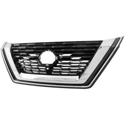 Rareelectrical - New Black Shell Grille Assembly Compatible With Nissan Rogue Sl 4 Cyl 2.5L Rogue Sv 4 Cyl 2.5L Rogue - Image 4