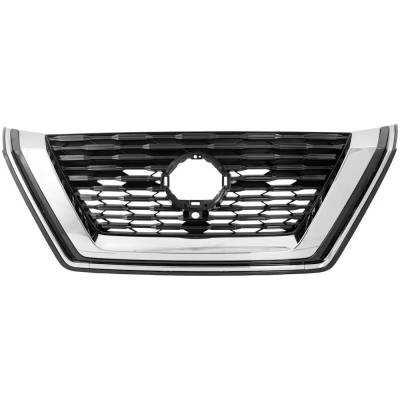 Rareelectrical - New Black Shell Grille Assembly Compatible With Nissan Rogue Sl 3 Cyl 1.5L Rogue Sl 4 Cyl 2.5L Rogue - Image 2