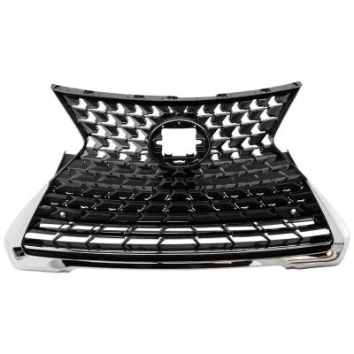 New Chrome With Black Grille Assembly Compatible With Lexus Ux250h Base 4 Cyl 2.0L Ux250h Luxury 4
