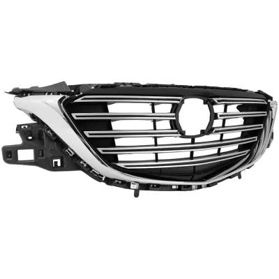 Rareelectrical - New Abs Plastic Grille Assembly Compatible With Mazda Cx-9 Gs 4 Cyl 2.5L Cx-9 Grand Touring 4 Cyl - Image 2