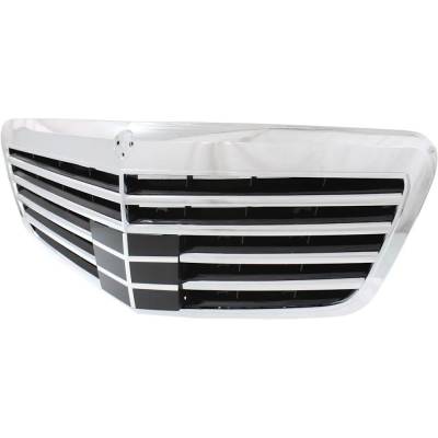 Rareelectrical - New Chrome Shell Grille Assembly Compatible With Mercedes Benz S550 4Matic 8 Cyl 4.7L S63 Amg Base 8 - Image 3