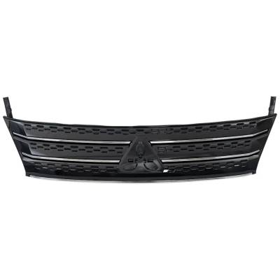 New Painted Black Grille Assembly Compatible With Mitsubishi Outlander Sel Launch Edition 4 Cyl 2.5L