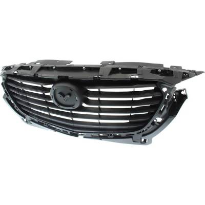 Rareelectrical - New Textured Gray Grille Assembly Compatible With Mazda Cx-3 Gs 4 Cyl 2.0L Cx-3 Sport 4 Cyl 2.0L - Image 3