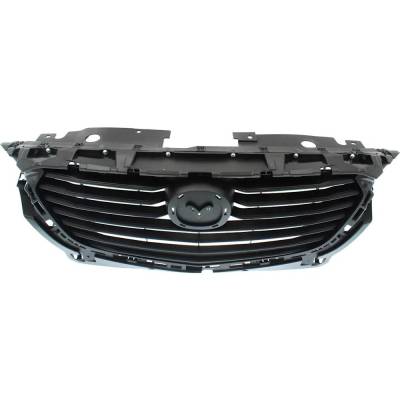 Rareelectrical - New Textured Gray Grille Assembly Compatible With Mazda Cx-3 Gs 4 Cyl 2.0L Cx-3 Touring 4 Cyl 2.0L - Image 4