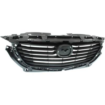Rareelectrical - New Textured Gray Grille Assembly Compatible With Mazda Cx-3 Sport 4 Cyl 2.0L Cx-3 Gs 4 Cyl 2.0L - Image 2
