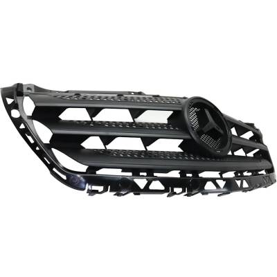 Rareelectrical - New Black Grille Assembly Compatible With Mercedes Benz Sprinter 3500 Base 4 Cyl 2.1L Sprinter 3500 - Image 2