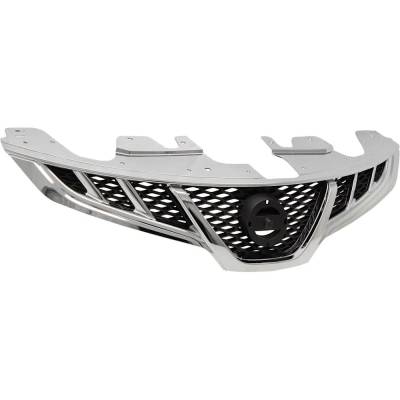 Rareelectrical - New Chrome Shell Grille Assembly Compatible With Nissan Murano Sv 6 Cyl 3.5L Murano Le 6 Cyl 3.5L - Image 3