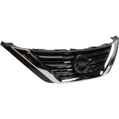 Rareelectrical - New Chrome Shell Grille Assembly Compatible With Nissan Altima Sl 6 Cyl 3.5L Altima Sv 4 Cyl 2.5L - Image 3