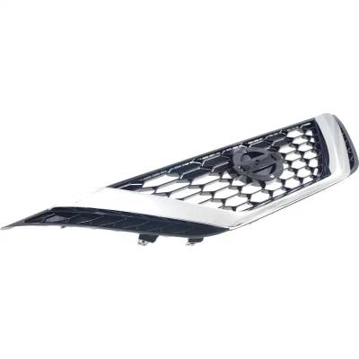 Rareelectrical - New Chrome Shell Grille Assembly Compatible With Nissan Sentra Sr 4 Cyl 1.8L Sentra Sl 4 Cyl 1.8L - Image 2