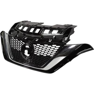 Rareelectrical - New Painted Black Grille Assembly Compatible With Nissan Versa Note Sr 4 Cyl 1.6L Versa Note Sl 4 - Image 2