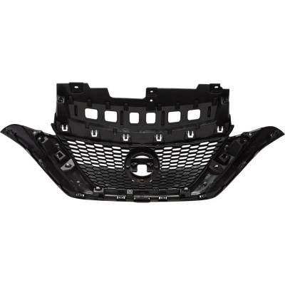 Rareelectrical - New Painted Black Grille Assembly Compatible With Nissan Versa Note S 4 Cyl 1.6L Versa Note Sl 4 Cyl - Image 5