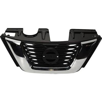 New Textured Black Grille Assembly Compatible With Nissan Rogue Sl Hybrid 4 Cyl 2.0L Rogue Sl 4 Cyl