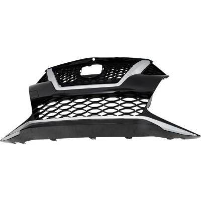 New Painted Black Grille Assembly Compatible With Nissan Maxima Sr 6 Cyl 3.5L Maxima Platinum 6 Cyl