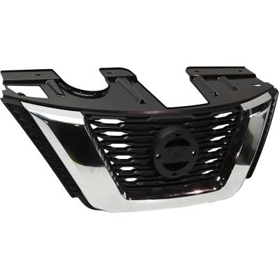 Rareelectrical - New Textured Black Grille Assembly Compatible With Nissan Rogue Sv Hybrid 4 Cyl 2.0L Rogue S 4 Cyl - Image 3