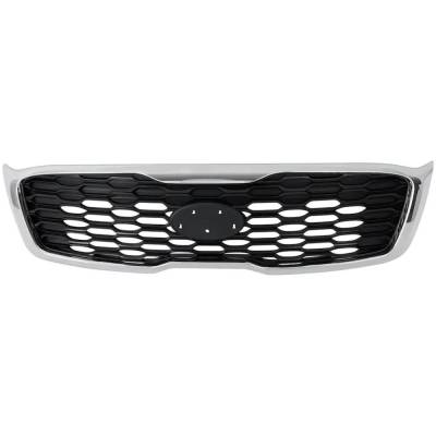Rareelectrical - New Textured Black Grille Assembly Compatible With Kia Sorento Lx 4 Cyl 2.4L Sorento Lx 6 Cyl 3.3L - Image 2