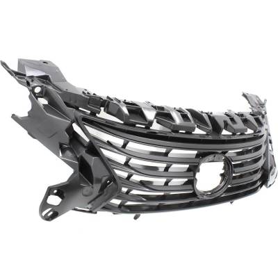 Rareelectrical - Gray Grille Assembly Compatible With Lexus Es350 Base 6 Cyl 3.5L Es300h Base 4 Cyl 2.5L 2016-2018 By - Image 3