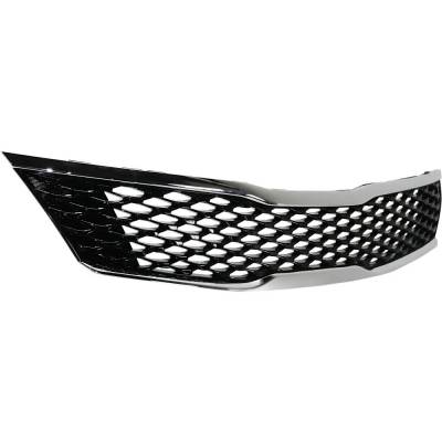 Rareelectrical - New Painted Black Grille Assembly Compatible With Kia Optima Lx 4 Cyl 1.6L Optima Lx 1.6T 4 Cyl 1.6L - Image 2