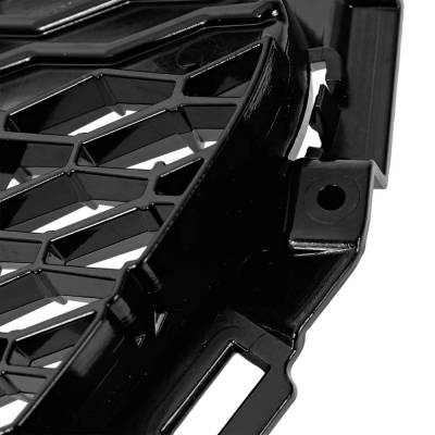 Rareelectrical - New Textured Black Grille Assembly Compatible With Mazda 3 2.0 4 Cyl 2.0L 3 2.5 Turbo 4 Cyl 2.5L 3 - Image 7