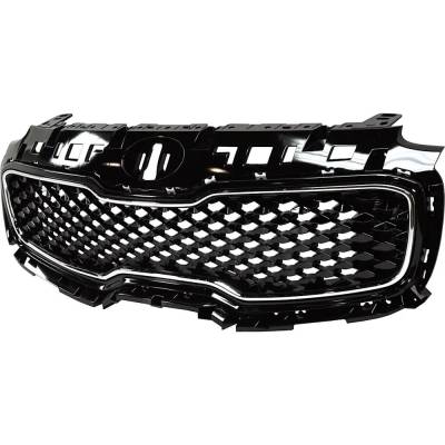 Rareelectrical - New Painted Black Grille Assembly Compatible With Kia Sportage Ex 4 Cyl 2.4L Sportage Sx 4 Cyl 2.0L - Image 3