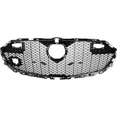 New Textured Black Grille Assembly Compatible With Mazda 3 100Th Anniversary Edition 4 Cyl 2.5L 3 Gx