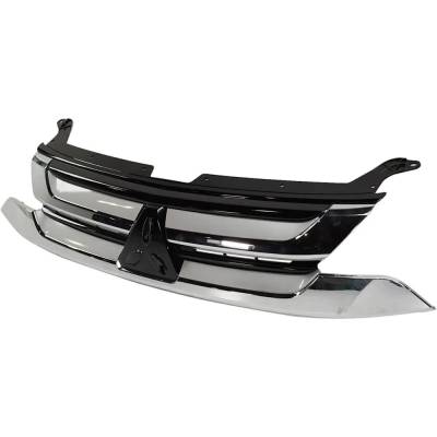 Rareelectrical - New Textured Black Grille Assembly Compatible With Mitsubishi Outlander Se 6 Cyl 3.0L Outlander Es 4 - Image 3