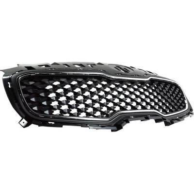 Rareelectrical - New Black Grille Assembly Compatible With Kia Sportage Lx 4 Cyl 2.4L Sportage Ex 4 Cyl 2.4L Sportage - Image 2