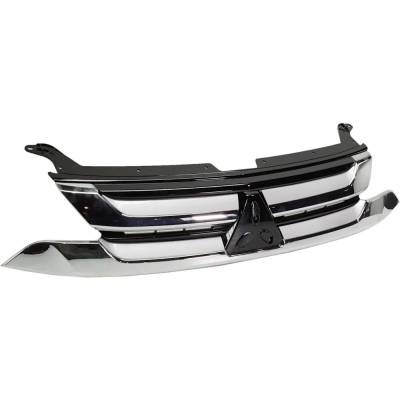 Rareelectrical - New Textured Black Grille Assembly Compatible With Mitsubishi Outlander Gt 6 Cyl 3.0L Outlander Sel - Image 5