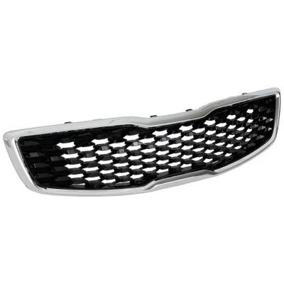 Rareelectrical - New Grille Assembly Compatible With Kia Forte S 4 Cyl 2.0L Forte Lx 4 Cyl 2.0L Forte Sx 4 Cyl 2.0L - Image 3