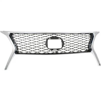 New Chrome Shell Grille Assembly Compatible With Lexus Rx350 F Sport 6 Cyl 3.5L Rx350 Base 6 Cyl