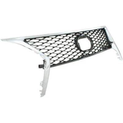 Rareelectrical - New Chrome Shell Grille Assembly Compatible With Lexus Rx350 Sportdesign 6 Cyl 3.5L Rx350 Base 6 Cyl - Image 3