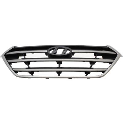 New Painted Silver Grille Assembly Compatible With Hyundai Tucson Sel 4 Cyl 2.0L Tucson Sel Plus 4
