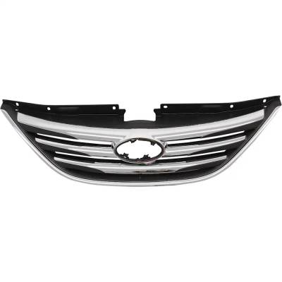 Rareelectrical - New Chrome Grille Assembly Compatible With Hyundai Sonata Limited 4 Cyl 2.0L Sonata Se 4 Cyl 2.0L - Image 4