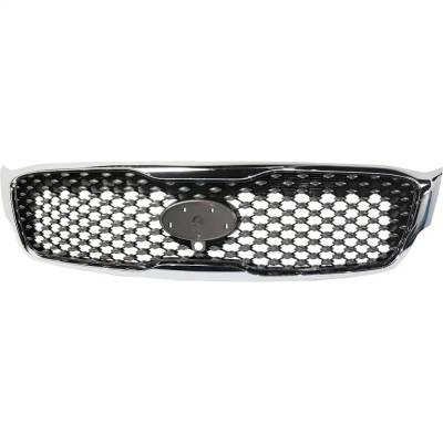 New Chrome Shell Grille Assembly Compatible With Kia Sorento Sx 4 Cyl 2.0L Sorento Sx Limited 6 Cyl
