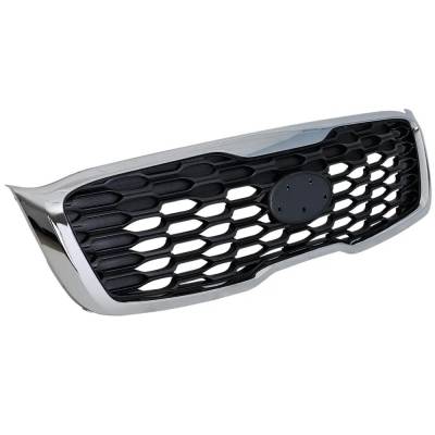 Rareelectrical - New Chrome Shell Grille Assembly Compatible With Kia Sorento Ex 4 Cyl 2.4L Sorento Ex Premium 6 Cyl - Image 3