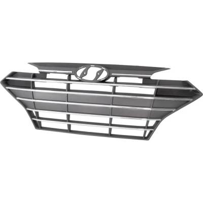 Rareelectrical - New Front Grille Assembly Compatible With Hyundai Elantra Sel 4 Cyl 2.0L Elantra Limited 4 Cyl 2.0L - Image 1